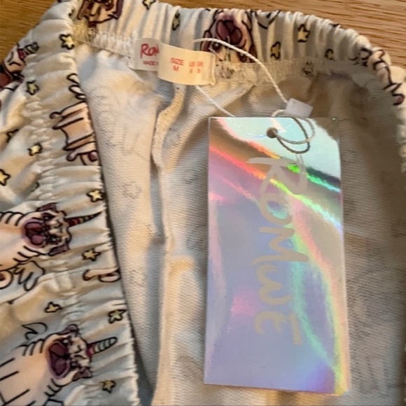 NWT UNICORN DOG & STARS PJ  PANTS - M - Picture 7 of 11